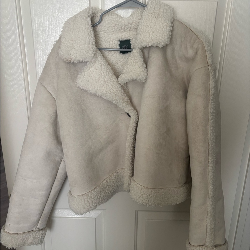 Wild Fable Cream Teddy Jacket